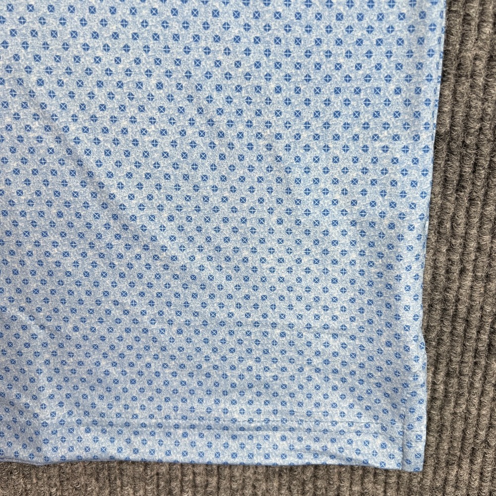 Callaway Polo Shirt Mens 2XL XXL Blue Geometric Performance Short Sleeve Golf - Picture 5 of 13